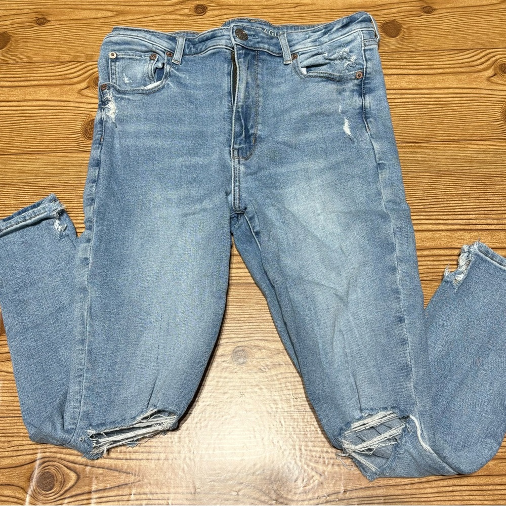High waisted jeans short